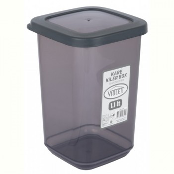 Контейнер для сипучих Violet House 0310 Transparent Black 1.1 л