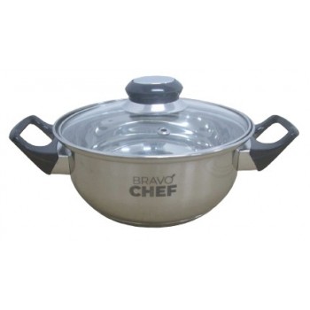Кастрюля Bravo Chef 16 см (1.1 л) з бакелітовими ручками