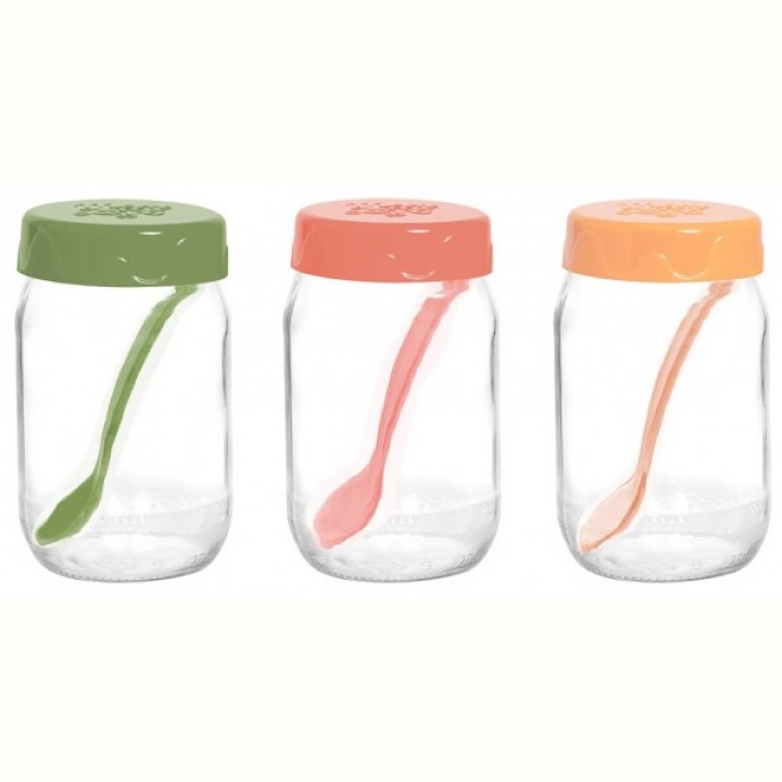 Спецівниця Herevin Spice Jar Set With Spoon-2024 Colours MIX, 0.370 (131517-350)