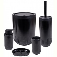 Набор для ванной Herevin Set-Black 5 шт.
