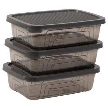 Набір контейнерів Herevin Style Grey 0.35 л (162330-012)