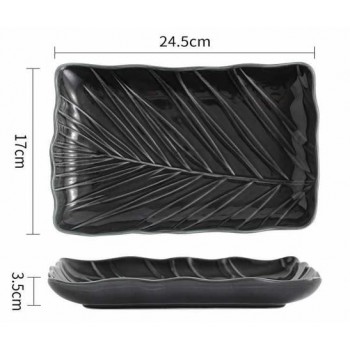 Блюдо Limited Edition Leaf Black