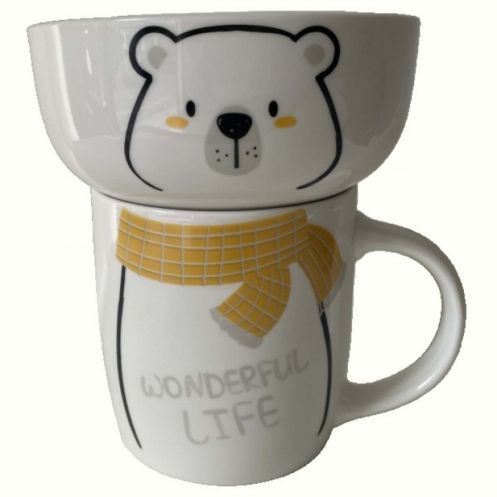 Набір для сніданку Limited Edition Happy Bear, 2 предмети