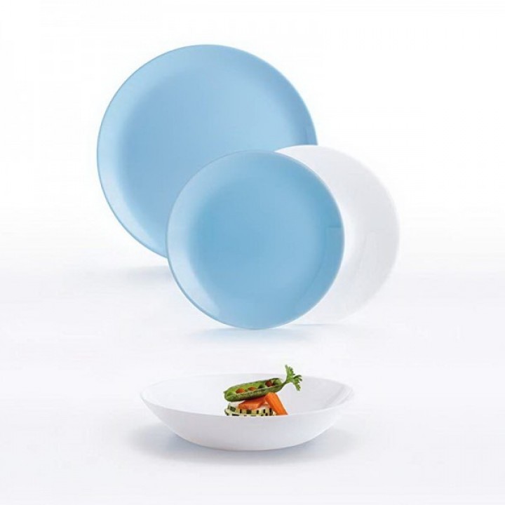 Сервіз LUMINARC DIWALI LIGHT BLUE & WHITE, 18 предметів