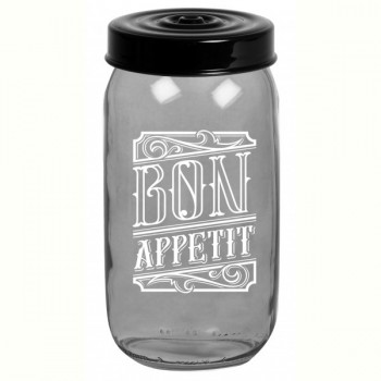 Банка Herevin Transparent Grey 1 л