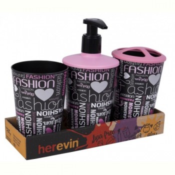 Набір для ванної кімнати Herevin Fashion 3 в 1 (161262-101T)
