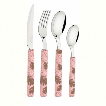 Набір столових приборів Tramontina Bliss pastel pink, 16 предметів