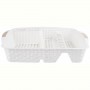 Сушка для посуду Violet House 0757 Ротанг WHITE 48х37.5х9 см 