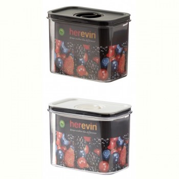Контейнер HEREVIN Canister-Vacuum Lid-White-Black 1.2 л (161179-000)