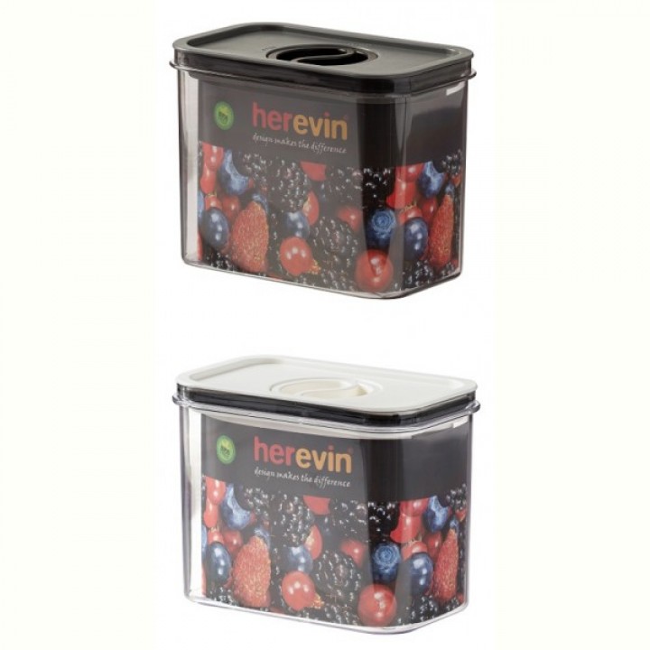 Контейнер HEREVIN Canister-Vacuum Lid-White-Black 1.2 л (161179-000)