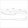 Ніж Chef Tramontina Plenus light grey, 178 мм