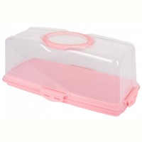 Контейнер Violet House 0037 PINK прямокутний  для кексів з кришкою