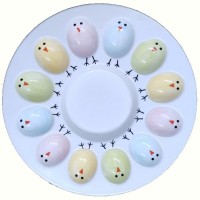 Блюдо для яиц LED Easter Chicken, 12 секций, 26.5см