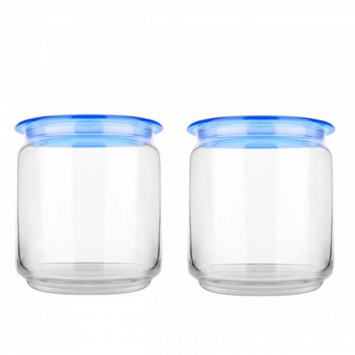 Набір банок Luminarc Plano Blue, 2х0.75 л