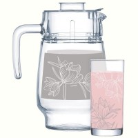 Набір Luminarc Fleur Blush Pink&Grey, 7 предметів